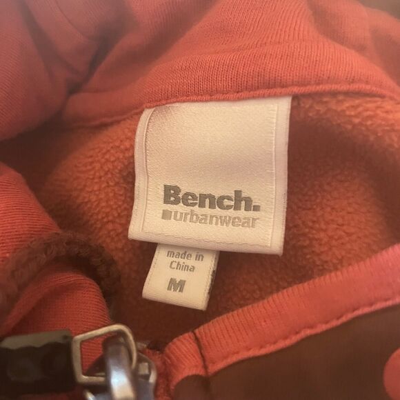 Bench Full Zip Sweater Long Sleeve Mock Neck Hoodie Brown Women's M - MINOR FLAW - Picture 2 of 8